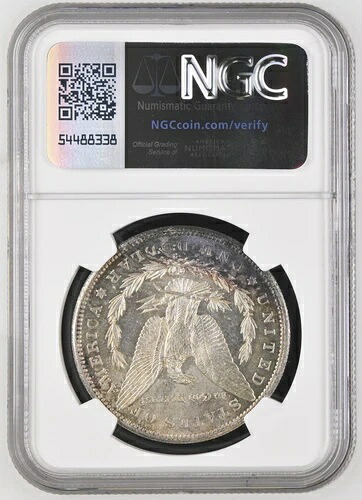 1897年 S $1 モルガン銀貨 NGC MS62 - 美しい虹色の色合い