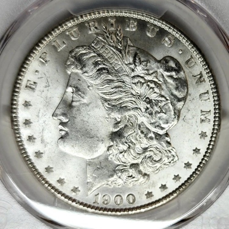 チョイス 1900 モーガン シルバー ドル PCGS MS65 高品質美品!!!