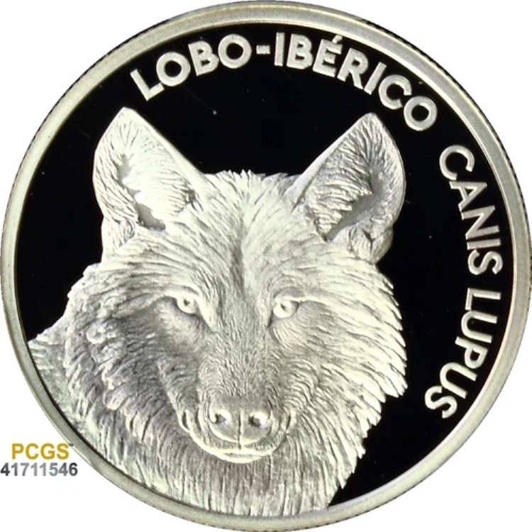 ポルトガル 2019-INCM ?5 ロボ-イベリコ カニスルプス、DCAM PCGS PR 70 +COA トップグレード!