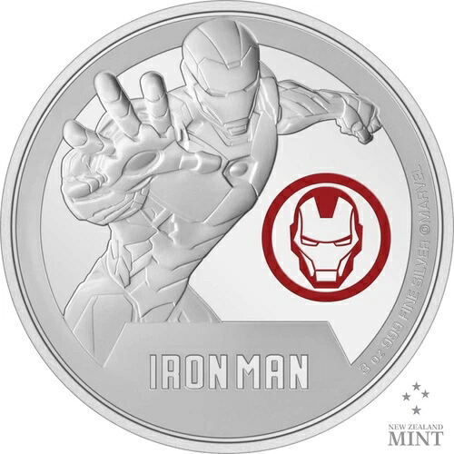 2024年 ニウエ マーベルクラシック スーパーヒーローズ アイアンマン 3オンス シルバープルーフコイン