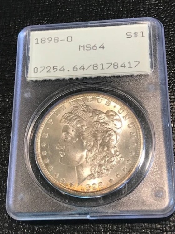 PCGS MS64 1898 O モーガン シルバードル - OGH - ラトラー - NOV179