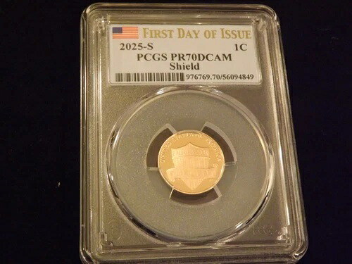 2025-S 1 C ペニー ファーストストライク PCGS PR 70