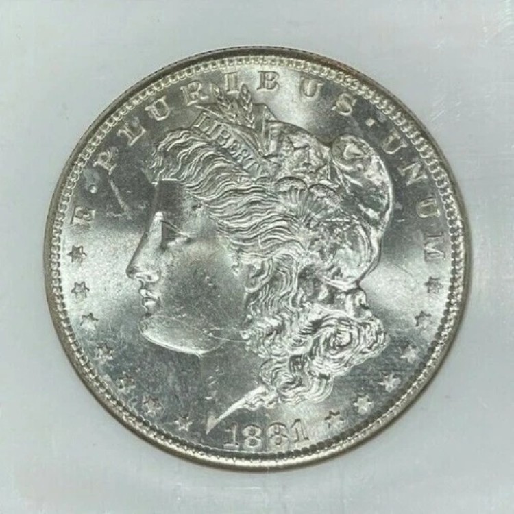 1881-S モーガン シルバードル ~ NGC - MS 65 ~美しいコイン~ REF#36-013