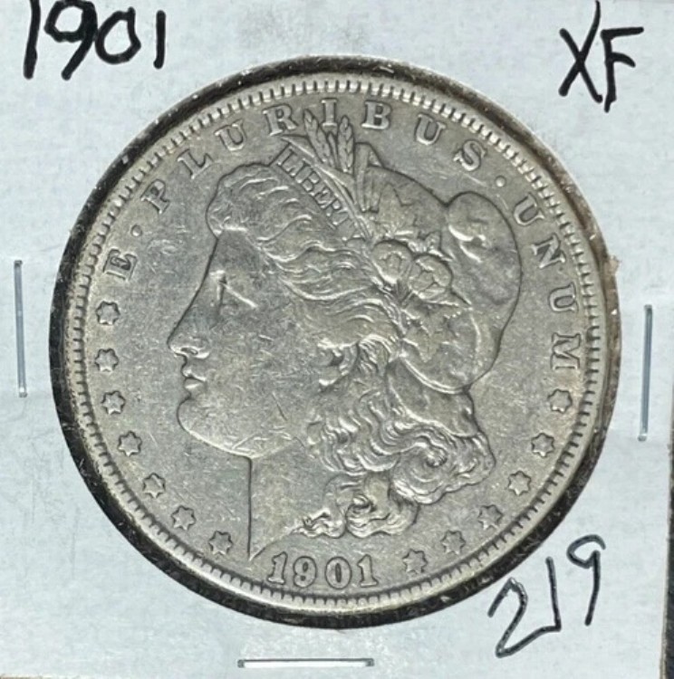 1901年 モーガン シルバードル ~ XF ~素敵なコイン~