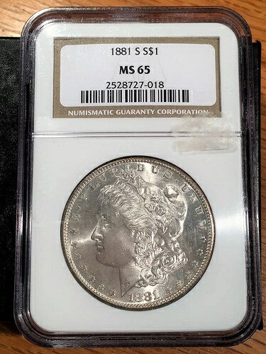1881-S モルガン銀貨 - NGC MS 65 - 高品質スキャン #7018