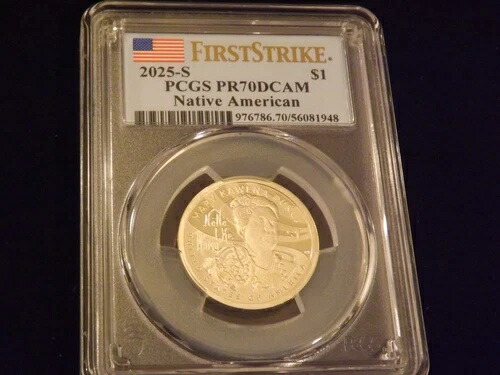 2025-S 1ドル ネイティブアメリカン ファーストストライク PCGS PR 70 107,690円