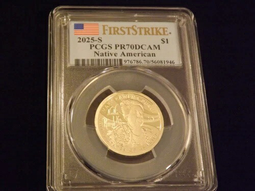 2025-S 1ドル ネイティブアメリカン ファーストストライク PCGS PR 70