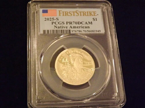 2025-S 1ドル ネイティブアメリカン ファーストストライク PCGS PR 70