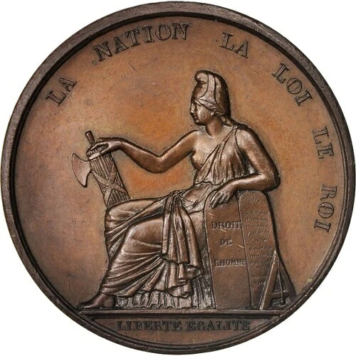 [#417278] フランス、勲章、Le Peuple vainqueur de la Royaut?、歴史、1832、MS、B