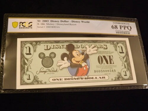 2003年 $1 ミッキー PCGS 68 PPQ