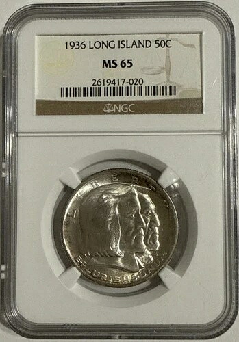 1936年ロングアイランド記念ハーフドル 50セント NGC MS65 ジェム 未使用|WORLD RESOURCE【KING店】