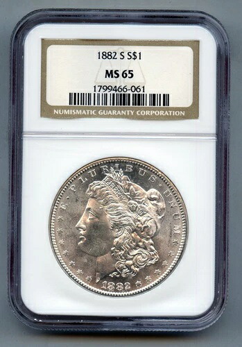 1882年 S モルガン銀貨 NGC MS 65|WORLD RESOURCE【KING店】