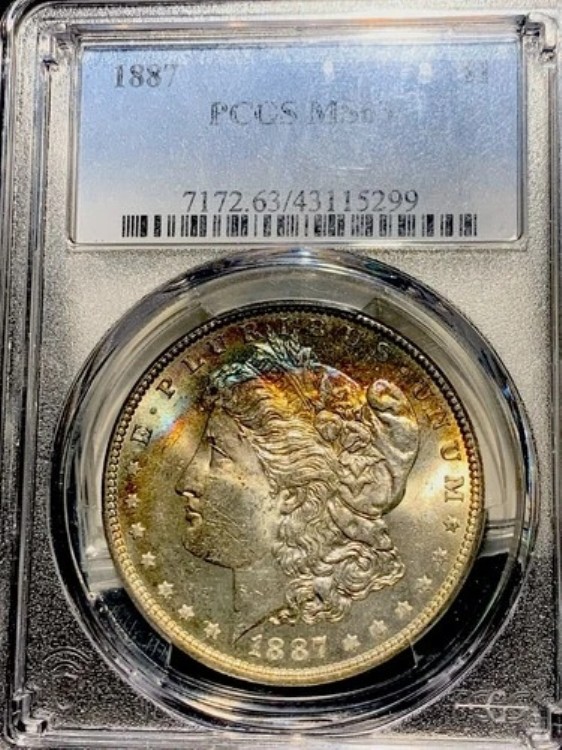 1887年 モルガン銀貨 PCGS MS-63|WORLD RESOURCE【KING店】
