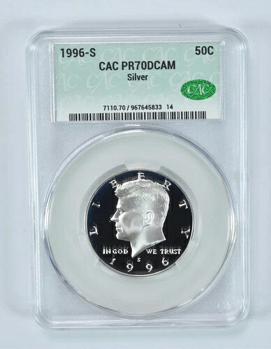 1996-S ケネディ ハーフダラー シルバー PR70 DCAM CAC｜WORLD RESOURCE【KING店】 98,010円