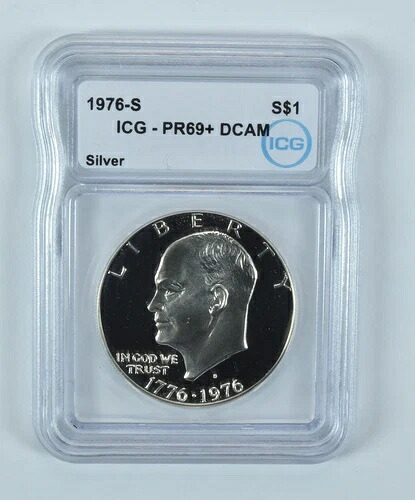 1976-S アイゼンハワー 1ドル シルバー PR69+ PLUS DCAM ICG｜WORLD RESOURCE【KING店】