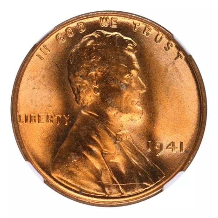 1941-P リンカーン小麦セント NGC MS67RD|WORLD RESOURCE【KING店】