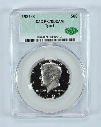 1981-S ケネディ ハーフダラー タイプ 1 PR70 DCAM CAC｜WORLD RESOURCE【KING店】 98,010円