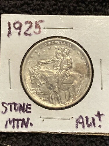 1925年 AU++ ストーンマウンテンシルバー記念ハーフドル|WORLD RESOURCE【KING店】