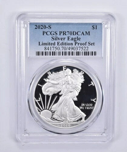 2020-S アメリカン シルバー イーグル 限定版 シルバー プルーフ セット PR70 PCGS|WORLD RESOURCE【KING店】