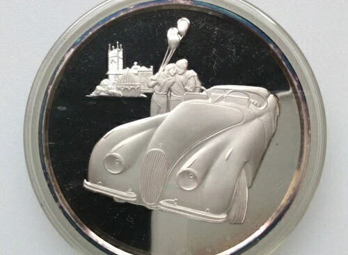 1976-78 ハミルトンミント 1952年製 ジャガー XK 120 シルバーメダル A1933|WORLD RESOURCE【KING店】