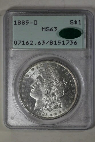 1885-O 1.00 PCGS MS63 ***CAC*** モルガン銀貨、ミス・リバティ・ヘッド|WORLD RESOURCE【KING店】