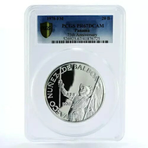 楽天市場】パナマ共和国 20バルボア銀貨 1974年 【中古】(65978