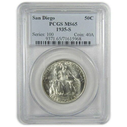 サンディエゴ記念ハーフドル 1935 S MS 65 PCGS SKU:I18938
