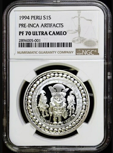 1994年 ペルー ソル - プレインカ時代の工芸品 - シルバープルーフ NGC PF70 ウルトラカメオ|WORLD RESOURCE【KING店】