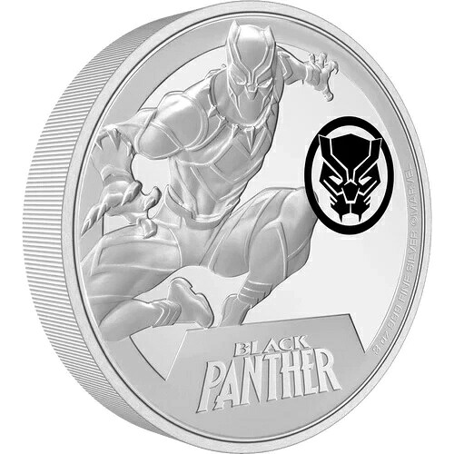マーベル ブラックパンサー 2023 3オンス 10ドル銀貨 ? ニウエ ? ニュージーランド造幣局|WORLD RESOURCE【KING店】