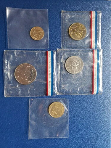 レバノン エッセイ 5 コイン セット 5 10 25 50 および 1 リーブル モネ ド パリ 密封 MNH レア｜WORLD RESOURCE【KING店】