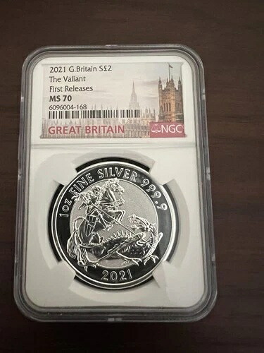 2021年 英国製 1オンス .9999 シルバー ヴァリアント ドラゴン NGC MS70 初版|WORLD RESOURCE【KING店】