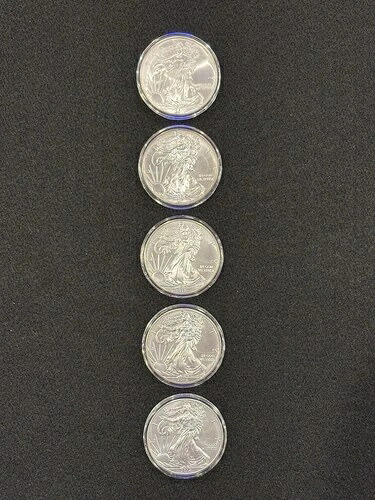 2010年、2011年、2012年、2013年、2014年 1ドル アメリカン シルバー イーグル 1オンス 0.999 (カプセル入り)｜WORLD RESOURCE【KING店】