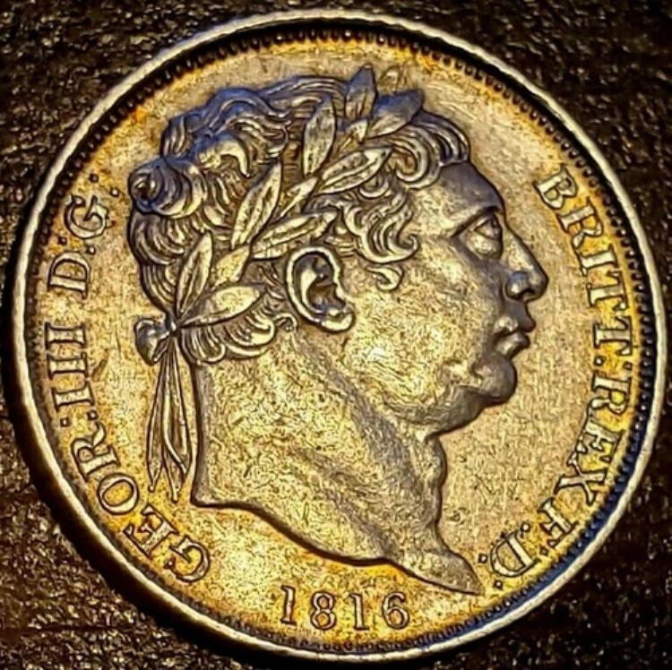 1816年頃 未流通 - イギリス - 6ペンス .925 銀貨 6枚 - KM# 666