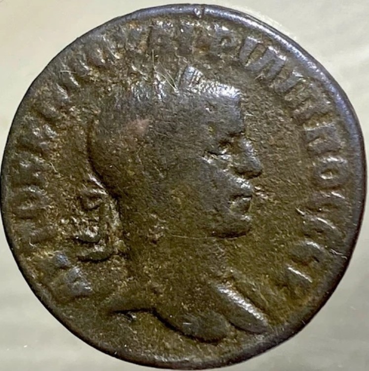 幼少皇帝フィリップ2世 247-249年 ティケ ローマ神殿 アンティオキア ミント 素晴らしいディテール画像