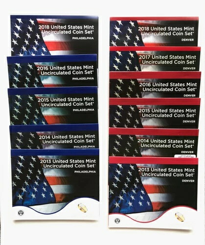 アメリカ造幣局発行の未流通コインセット(2013-2018年)11枚セット|WORLD RESOURCE【KING店】