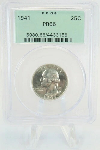 1941-P PCGS PR66 シルバー ワシントン クォーター プルーフ 25セント *希少*｜WORLD RESOURCE【KING店】