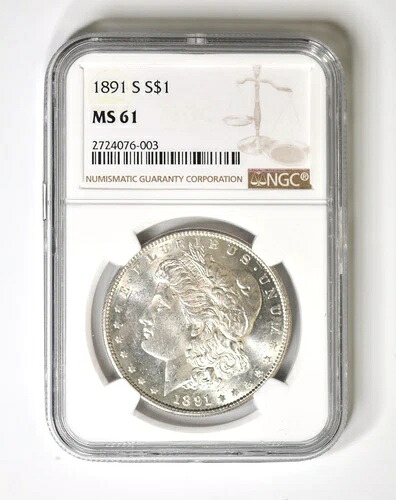 1891年 S モルガン・ダラー MS 61 NGC 90% 銀 未使用｜WORLD RESOURCE【KING店】