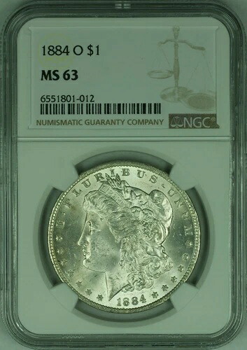 1884-O 1ドルモルガン銀貨 NGC MS-63 (21H)｜WORLD RESOURCE【KING店】