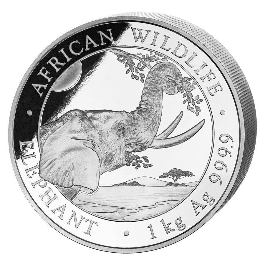 【楽天市場】ソマリア2023 1キロシルバーアフリカの野生生物エレファントブ Somalia 2023 1 Kilo Silver