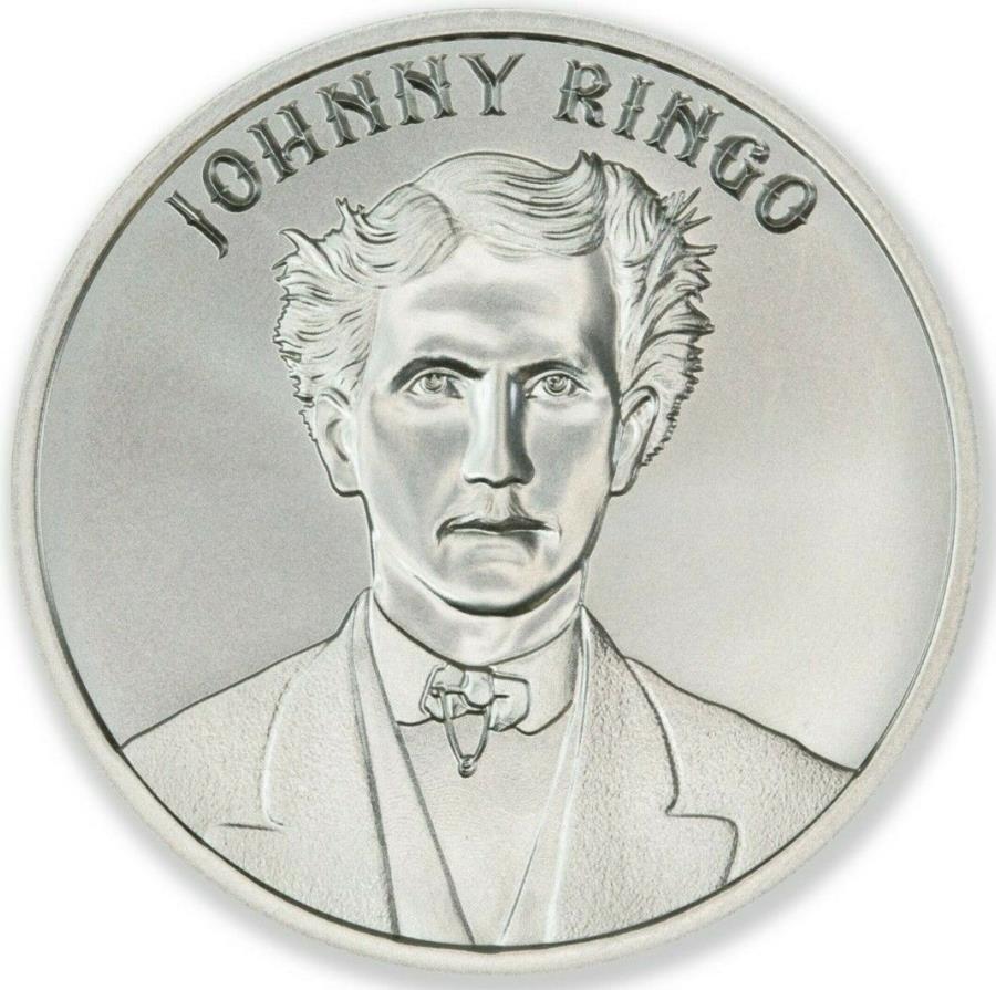 【楽天市場】ジョニーリンゴ1オンス.999シルバーワイルドレジェンドガンスリンガーコルト45墓石 Johnny Ringo 1 oz .999 ...