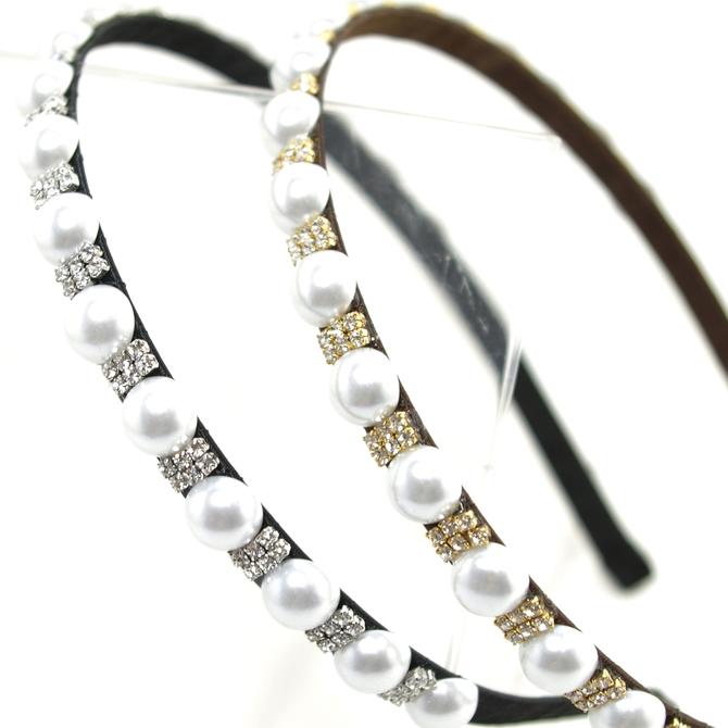 楽天市場】【残り2p】カチューシャ キラキラ 18粒 スワロフスキー