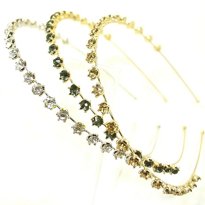 スワロフスキー キラキララインストーン　お花のカチューシャ 新色追加】カチューシャ キッズ カチューシャ 花 髪飾り