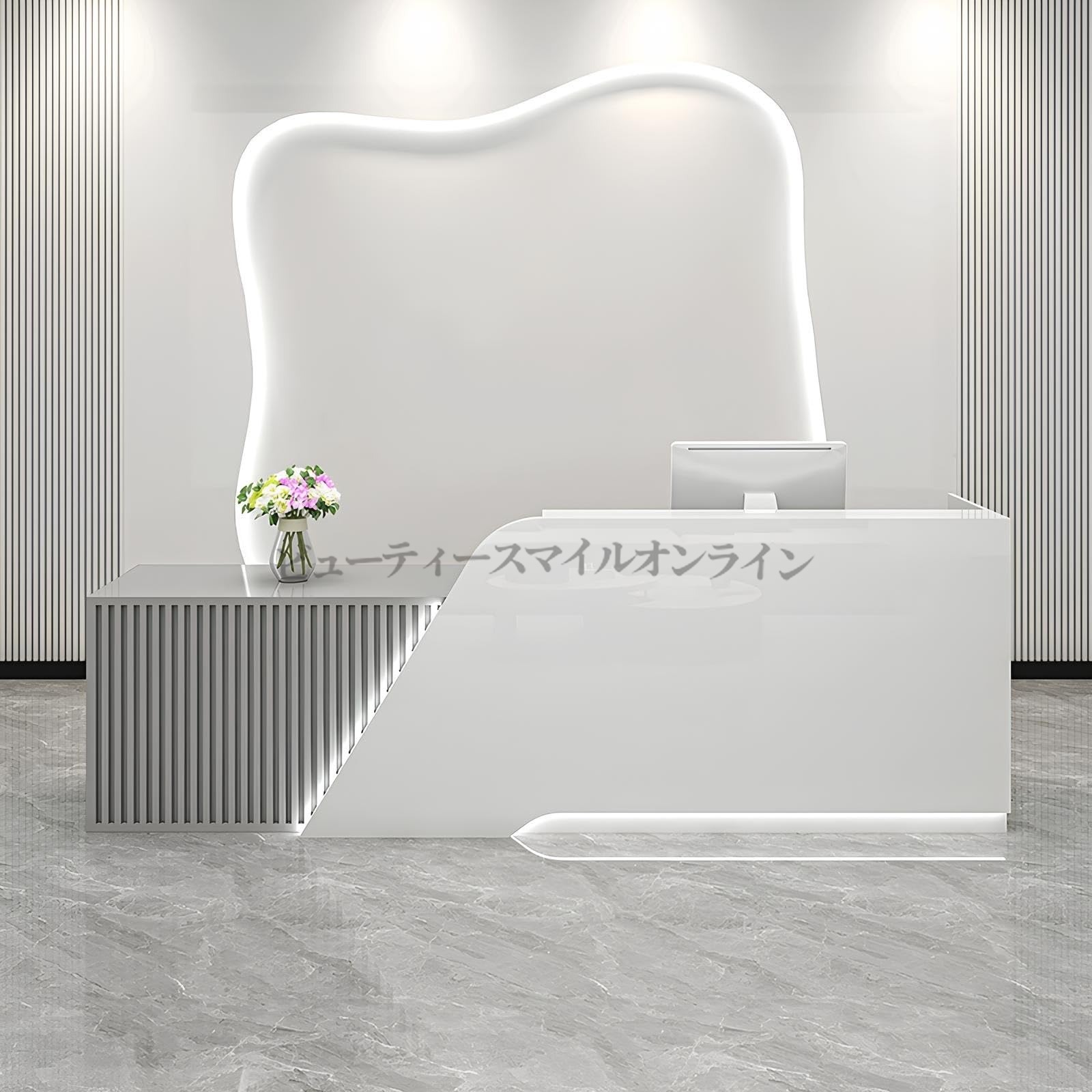 レジカウンター 組み立てレジ台 レジカウンターおしゃれ 木製のレセプショ レジ係カウンタ 受付台 受付デスク 理髪店 洋服店 ヘアサロン｜ViViva
