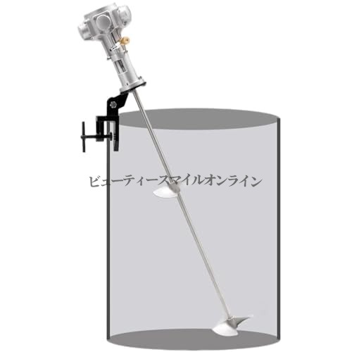 業務用空気圧ブラケットミキサー プロ仕様塗料撹拌機 50ガロン60ガロンタンク対応 耐腐蝕バレルクリップ 高粘度液体混合ツール 化学薬品インク染料用 工場現場向けペイントミキサー エア駆動式スターラー|ViViva