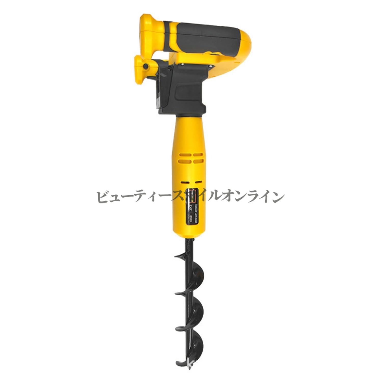 申し受ける式 小型電動地びたせん孔機 農作業 蔬菜苗植えつける 省間隔文字腹積もり 8x30糎 軽さ2.5kg 黄色 身寄り家庭菜園用 自動小銃土掘り機 蓄電池内蔵