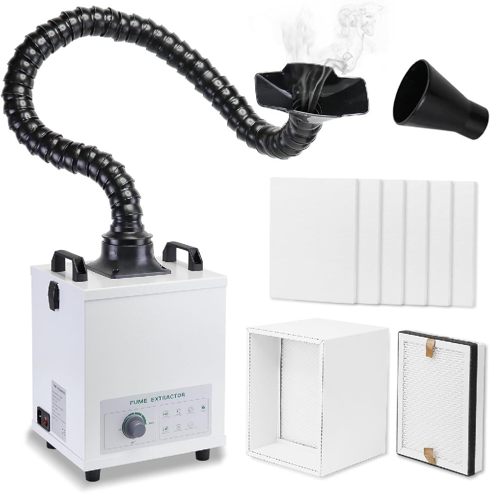 卓上是んだ吸煙器 3 度合い濾す 静電気押しとどめる 120W 強化因子水漉し 排煙器 刻みつける機 溶接機用 煙抽き出し器 吸煙機