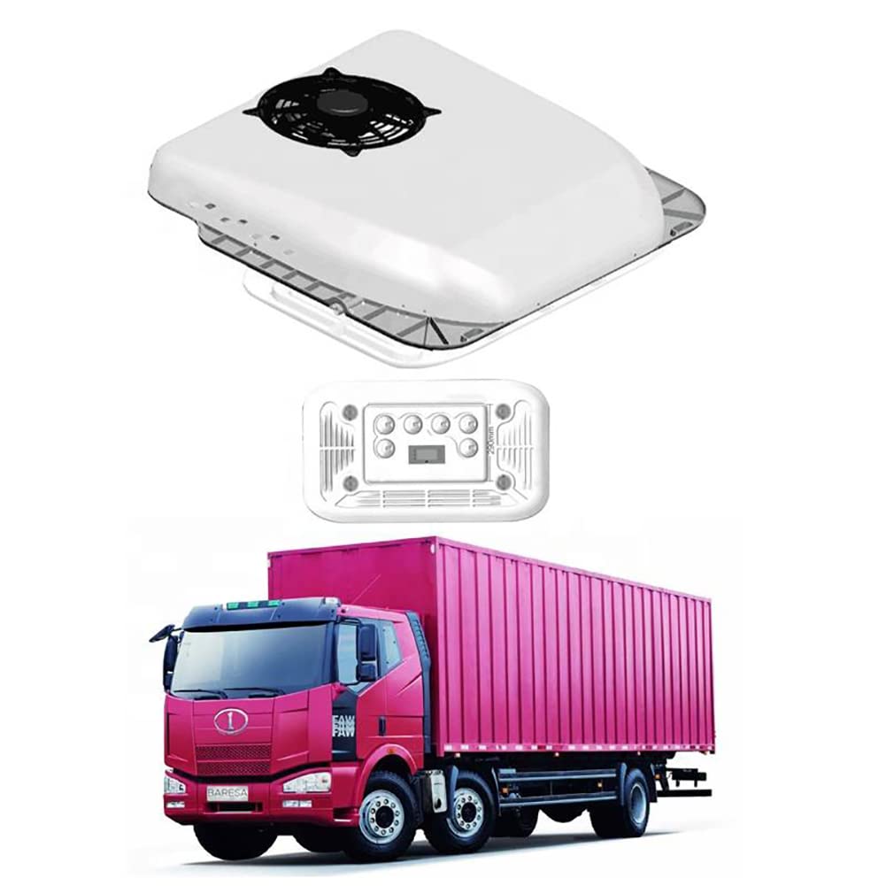 12V/24V DC 超薄型 パーキング エアコン 冷却専用 8 時間稼働 モーターホーム キャンピングカー バン キャラバン ボート ユニバーサル