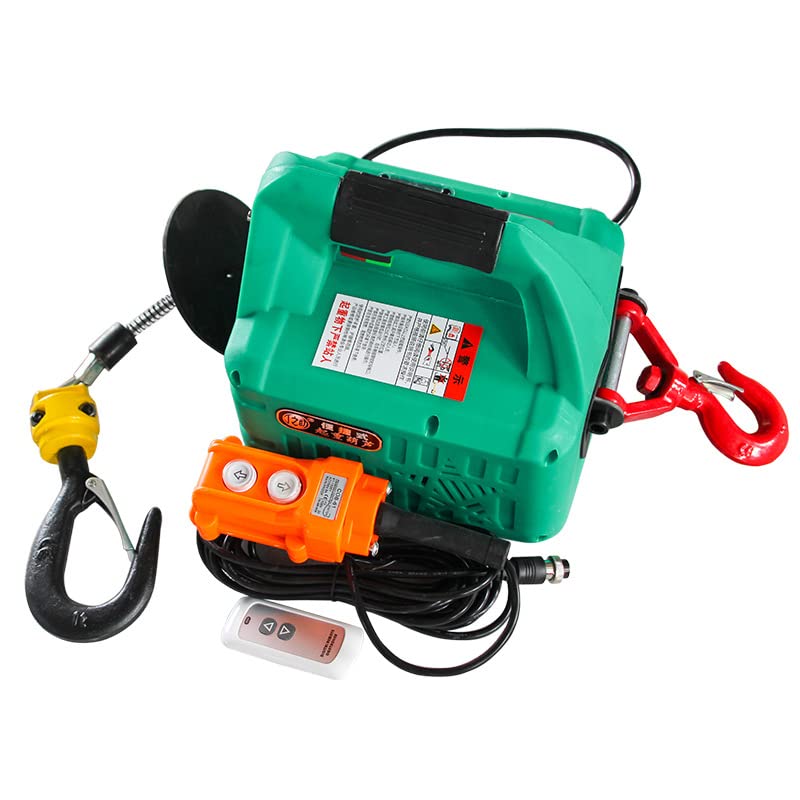 500kg 超強掛け目 電動轆轤 110V 1500W 無線電話遠隔操作 有線手動 吊下げ式 過一巻き押しとどめる 小型起重機 持ちはこぶ型 御勤め身寄り用 冷房装置据え付ける引っ張ることかざり付ける工事荷役