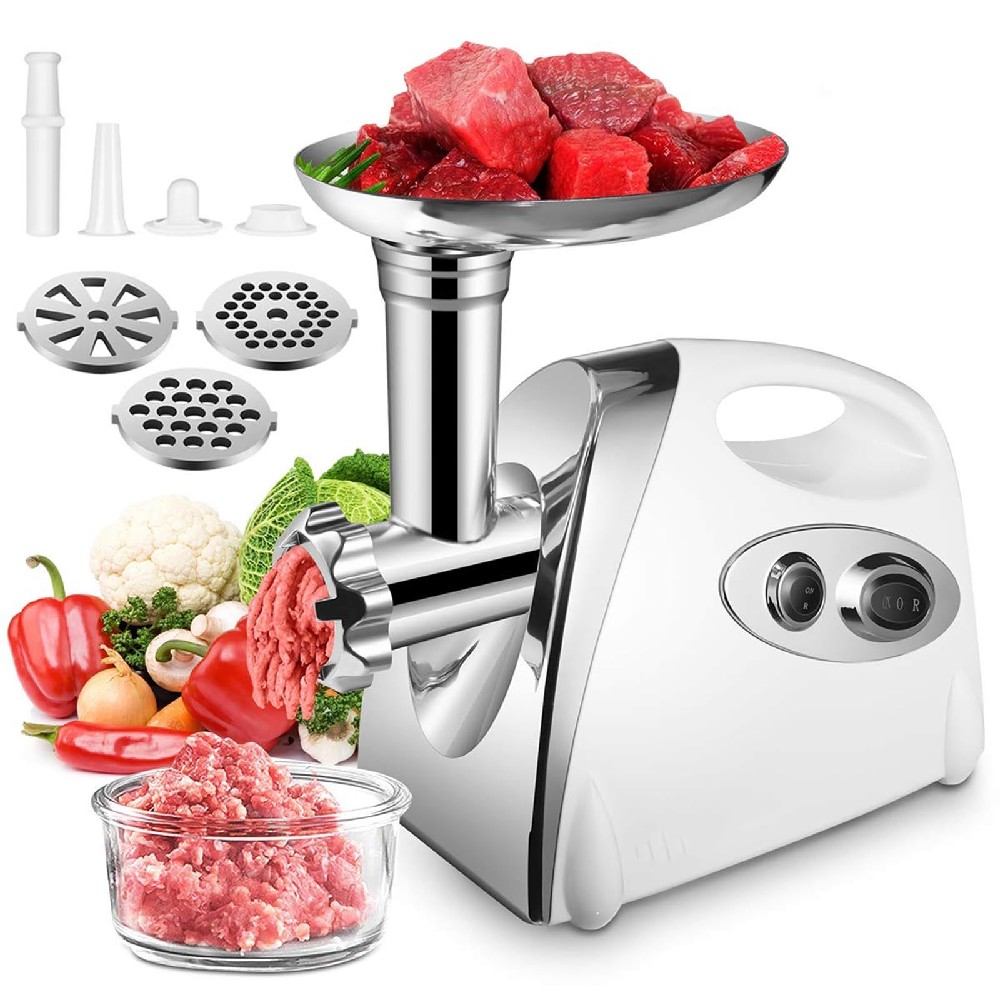 御勤め用 身寄り用 電動ミンサー 肉挽き器 3 類概念撥ねのける 羶肉粉砕機 蔬菜みじん切り器 腸詰機 撥ねのける一皿 腸詰ノズル付 肉ひき 魚ミンチ 飾り気の無い工業