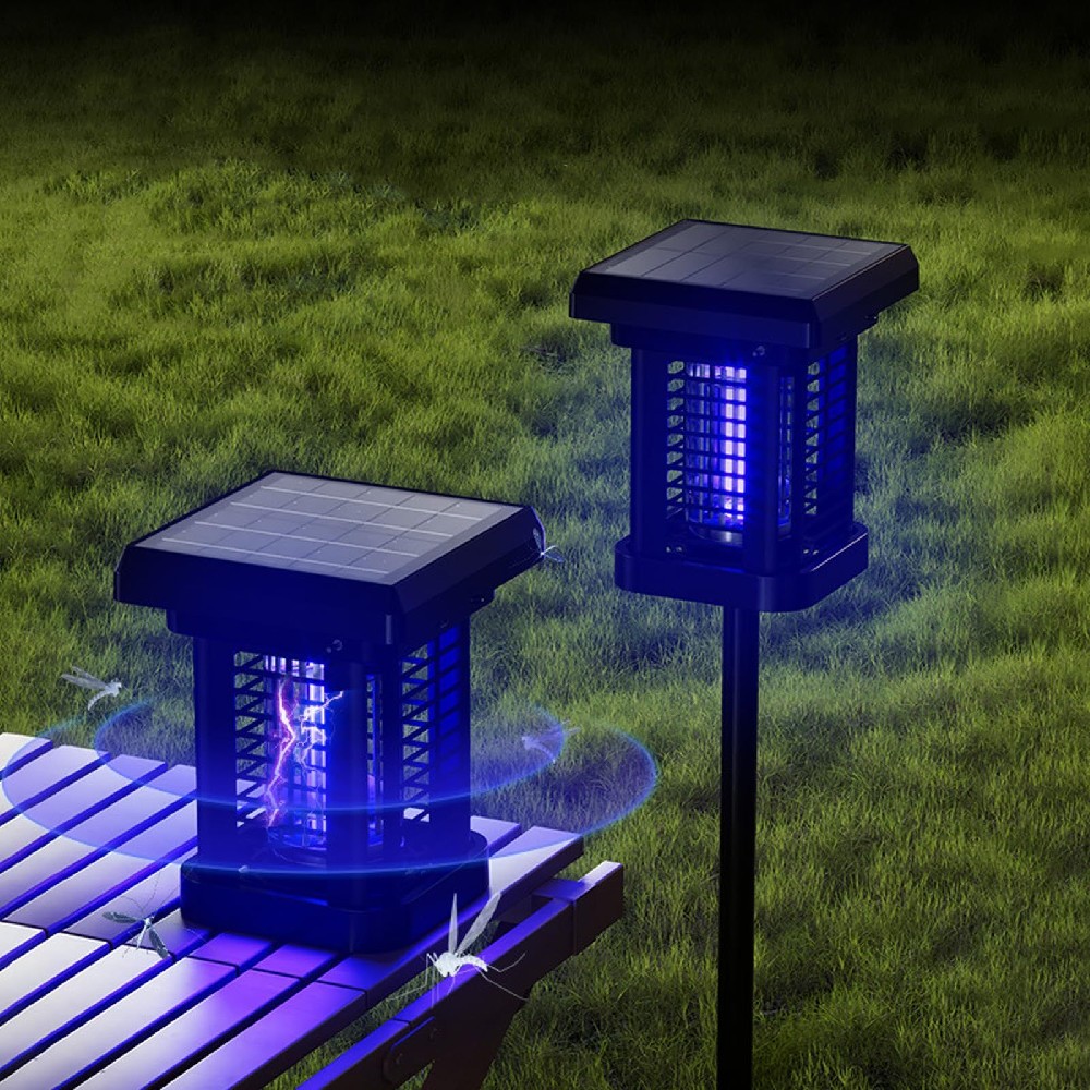 電撃殺虫灯 ソーラー式 蚊取り器 UV引きずり込む 害虫無くする 蚊除け 点火装置兼用 据え付ける能力のある 医薬品不必要 罪のない 屋内室外 静音 省エネ 雨合羽 こばえ打つ手